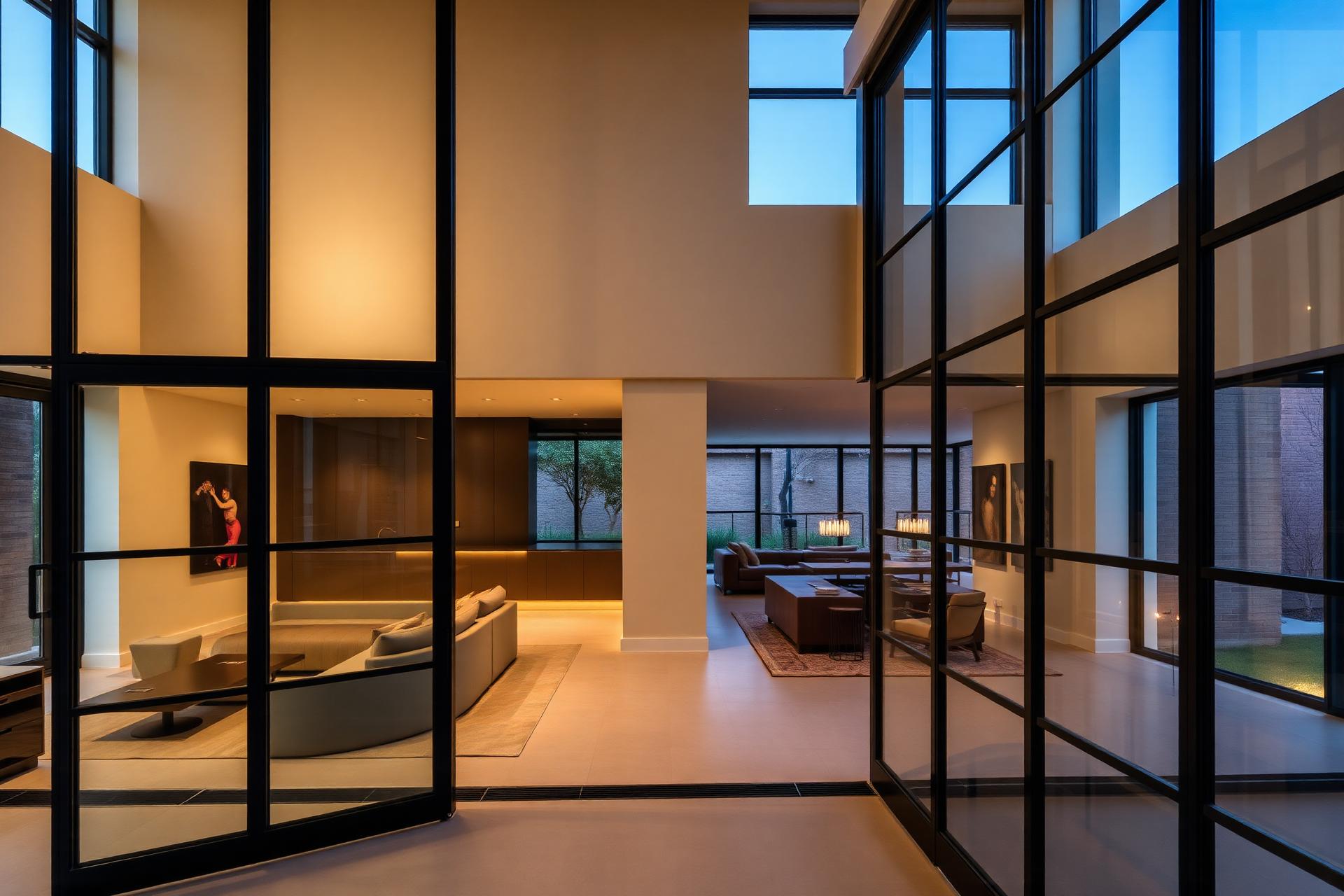 Luxe interieur met stalen deuren van Slagter Design
